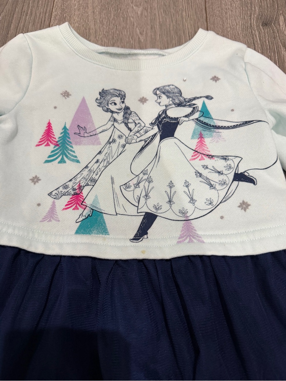 Disney Jumping Beans  Friozen Limited Edition Light Blue & Navy dress - Picture 6 of 7